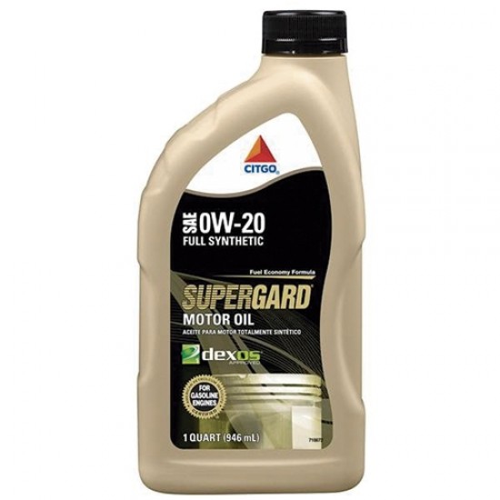 ACEITE CITGO SUPERGARD SINTENTICO SYNTETIC 0W20 1/4 633135001181