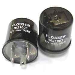 FLASHER FLOSSER UNIVERSAL REDONDO 3 PATAS 12V 300A