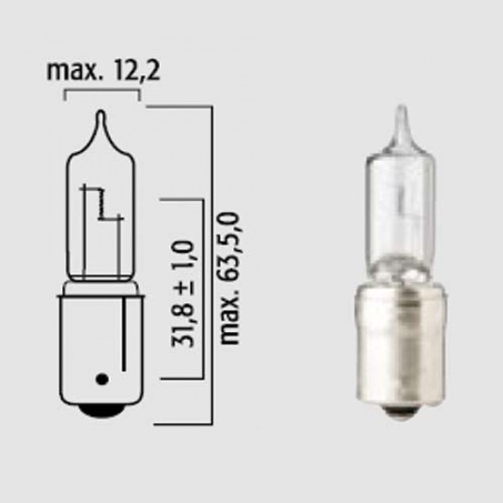 BOMBILLO HALOGENO 795X 12.8V 50W SE USA PARA ESCOLTA GIRATORIA BOMBILLO HALOGENO 795X 12.8V 50W SE USA PARA ESCOLTA GIRATORIA