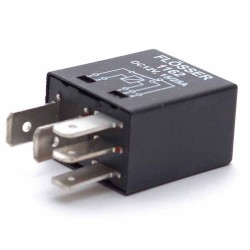 RELAY 5 PATAS 12V 15/25AMP CON DIODO