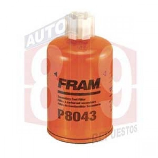 FILTRO DIESEL CUMMINS FORD VOLVO IGUAL AL FP-586 FP-587 LFF-8062 P550587 BF1226 P8043 CON DRENADOR ID16MMX1.5MM OD3.016 H5.626