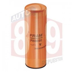 FILTRO ACEITE CUMMINS SERIE ISX NEW PH8690 LFP-9000 BD7153 ELF2502 P559000 ID95MMX2.5MM OD4.66 H14