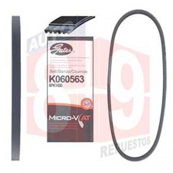GATES PowerGrip Kit Con Pompa Acqua 6PK1830 - Cinghia Distribuzione Micro-V Per Una Revisione Completa Del Motore