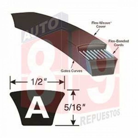 CORREA 9590 AP-57 AIRE ACONDICIONADO HYUNDAI COUNTY D4DB 4D34 A-57 V13X1450MM 2013- 25212-4A600