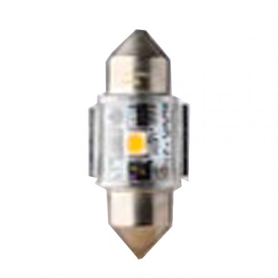 BOMBILLO LED TECHO 12V 24V 13.5X31MM SUPER BLANCO