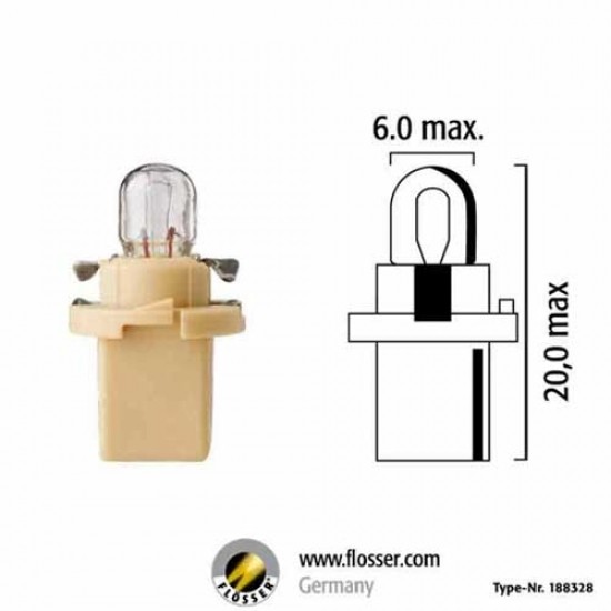 BOMBILLO COLA PESCADO MINI PARA TABLERO 24V 1.2W EBS N10 BASE BEIGE BOMBILLO COLA PESCADO MINI PARA TABLERO 24V 1.2W EBS N10 BASE BEIGE