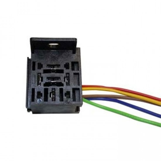 SOCKET RELAY 4-5 PATAS CON CABLE