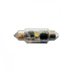 BOMBILLO LED TECHO 12V 24V 13.5X38MM SUPER BLANCO